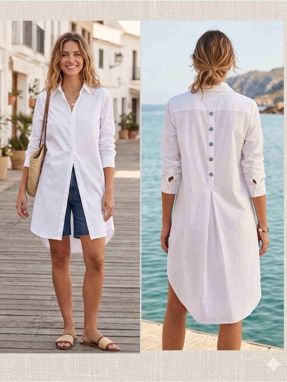 VISION 155 Women's Casual Shirt
Dress Collar V Neck Button Down Classic White
SM